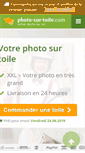 Mobile Screenshot of photo-sur-toile.com